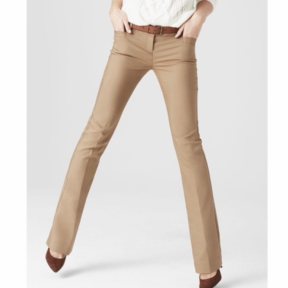 Express Columnist Barely Boot Mid Rise Pants